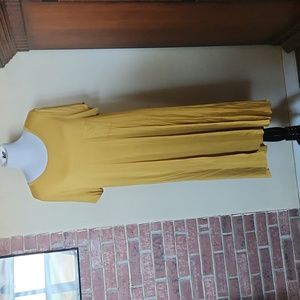 LuLaRoe Carly Mustard Yellow